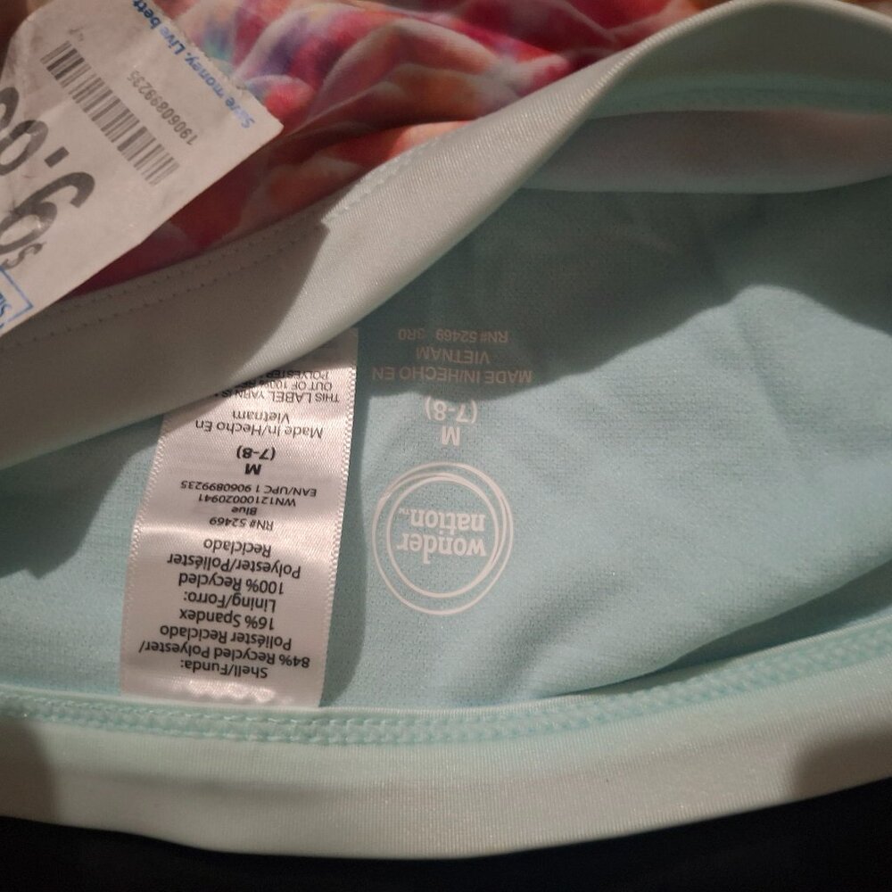 NWT--wonder nation mermaid swim bottom--size m7/8